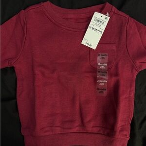 Burgundy Kids Sweatshirt